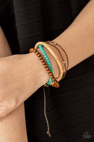 STACK To Basics - Blue - Paparazzi Accessories