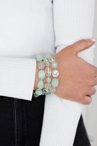 Oceanside Bliss - Green - Paparazzi Accessories