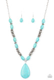 Blazing Saddles - Blue - Paparazzi Accessories