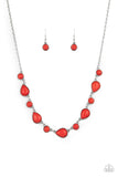 Heavenly Teardrops - Red - Paparazzi Accessories