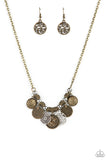 To Coin A Phrase - Brass - Paparazzi Accessories