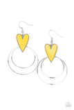 Happily Ever Hearts - Yellow - Paparazzi Accessories