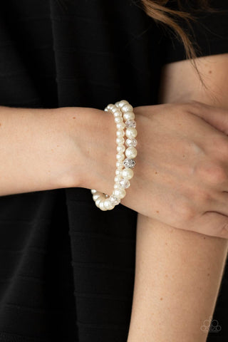 Cotton Candy Dreams - White - Paparazzi Accessories