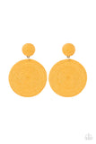 Circulate The Room - Yellow - Paparazzi Accessories