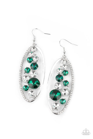 Rock Candy Bubbly - Green - Paparazzi Accessories