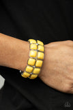 Double The DIVA-ttitude - Yellow - Paparazzi Accessories