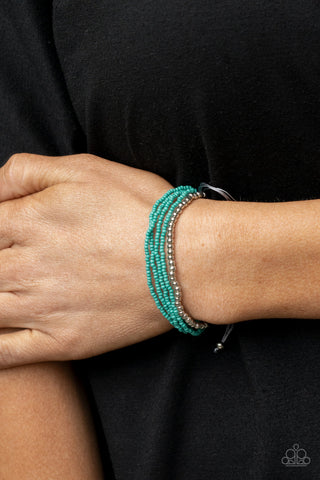 All Beaded Up - Blue - Paparazzi Accessories