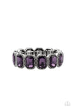 Studded Smolder - Purple - Paparazzi Accessories