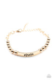Mom Squad - Gold - Paparazzi Accessories