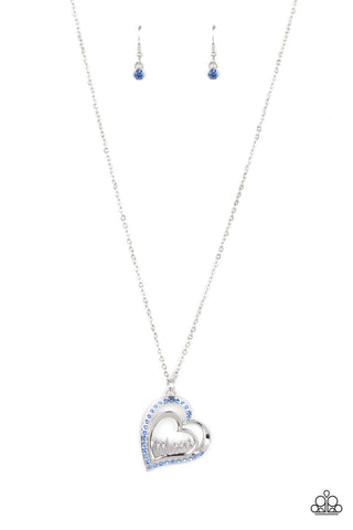 A Mothers Heart - Blue - Paparazzi Accessories