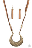 Majorly Moonstruck - Brass - Paparazzi Accessories