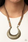 Majorly Moonstruck - Brass - Paparazzi Accessories