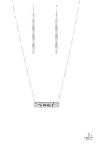 Living The Mom Life - Silver - Paparazzi Accessories