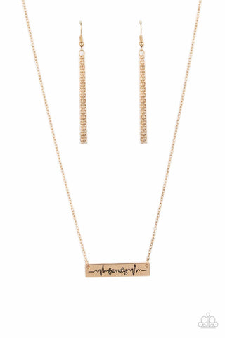 Living The Mom Life - Gold - Paparazzi Accessories