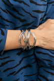 Hautely Hammered - Silver - Paparazzi Accessories