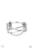 Hautely Hammered - Silver - Paparazzi Accessories