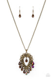 Teasable Teardrops - Brass - Paparazzi Accessories