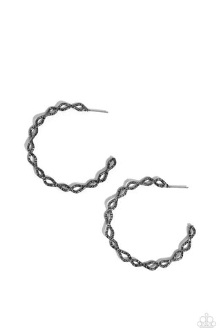 Haute Helix - Black - Paparazzi Accessories