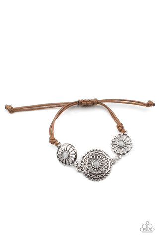 Bohemian Botany - White - Paparazzi Accessories