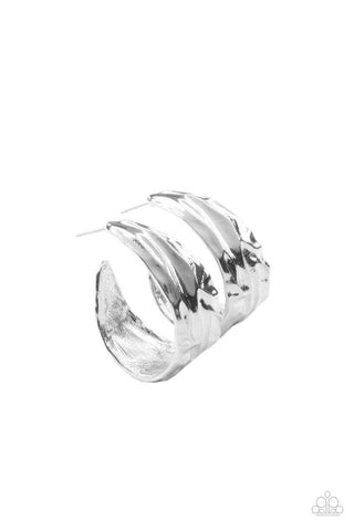 Badlands and Bellbottoms - Silver - Paparazzi Accessories
