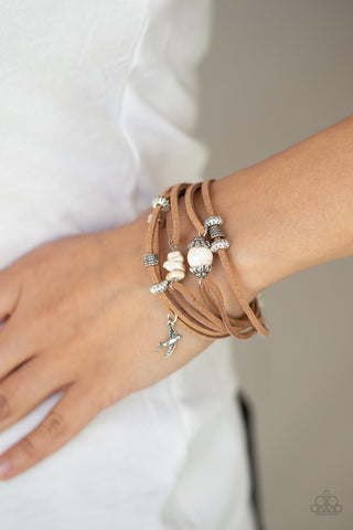 Canyon Flight - White - Paparazzi Accessories