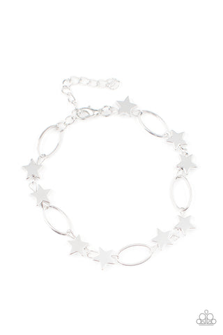 Stars and Sparks - Silver - Paparazzi Accessories