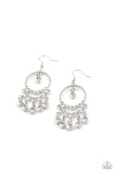 Cosmic Chandeliers - White - Paparazzi Accessories