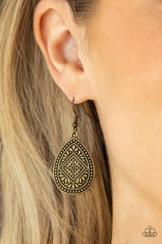 Mayan Mecca - Brass - Paparazzi Accessories