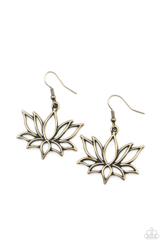 Lotus Ponds - Brass - Paparazzi Accessories