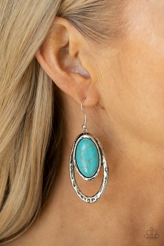 Pasture Paradise - Blue - Paparazzi Accessories