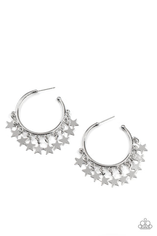 Happy Independence Day - Silver - Paparazzi Accessories
