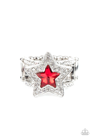 One Nation Under Sparkle - Red - Paparazzi Accessories