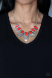Endless Eclipse - Red - Paparazzi Accessories
