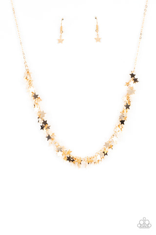 Starry Anthem - Gold - Paparazzi Accessories