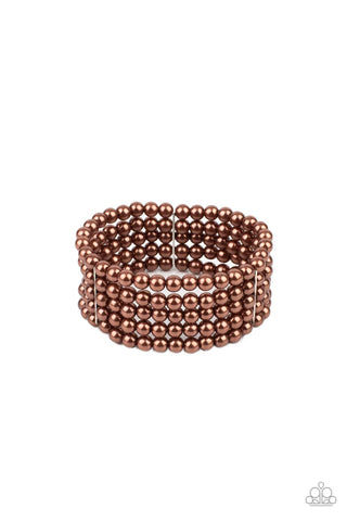 A Pearly Affair - Brown - Paparazzi Accessories