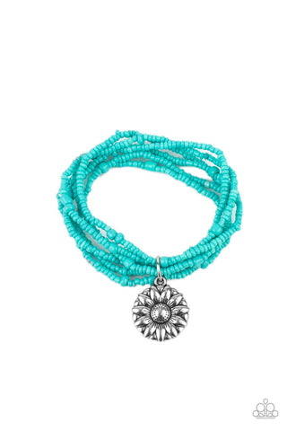 Badlands Botany - Blue - Paparazzi Accessories