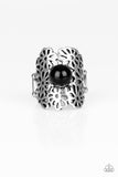 Flower Shower - Black- Paparazzi Accessories