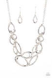 Game OVAL - Silver - Paparazzi Accessories