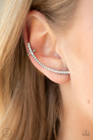 Sleekly Shimmering - White - Paparazzi Accessories