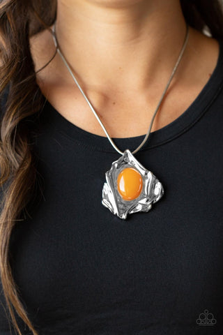 Amazon Amulet - Orange - Paparazzi Accessories