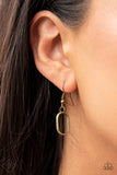 Lip Sync Links - Brass - Paparazzi Accessories