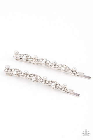 Ballroom Banquet - White - Paparazzi Accessories