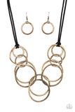 Spiraling Out of COUTURE - Brass - Paparazzi Accessories