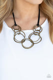 Spiraling Out of COUTURE - Brass - Paparazzi Accessories