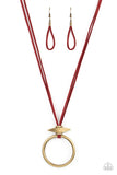Noticeably Nomad - Red - Paparazzi Accessories