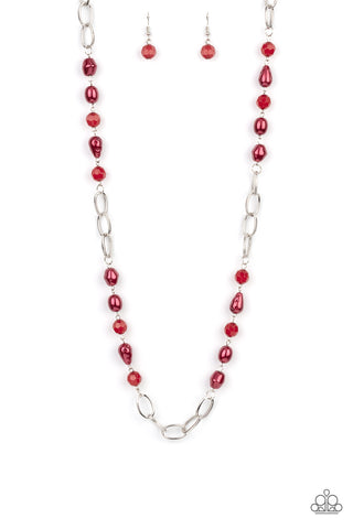 Tea Party Tango - Red - Paparazzi Accessories