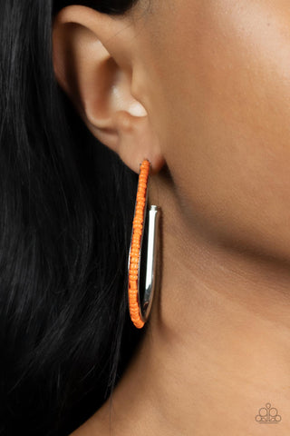 Beaded Bauble - Orange - Paparazzi Accessories