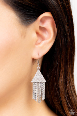 Pyramid SHEEN - White - Paparazzi Accessories