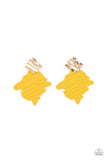 Crimped Couture - Yellow - Paparazzi Accessories