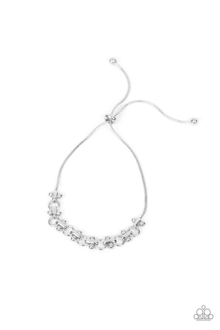 Slide On Over - Silver - Paparazzi Accessories
